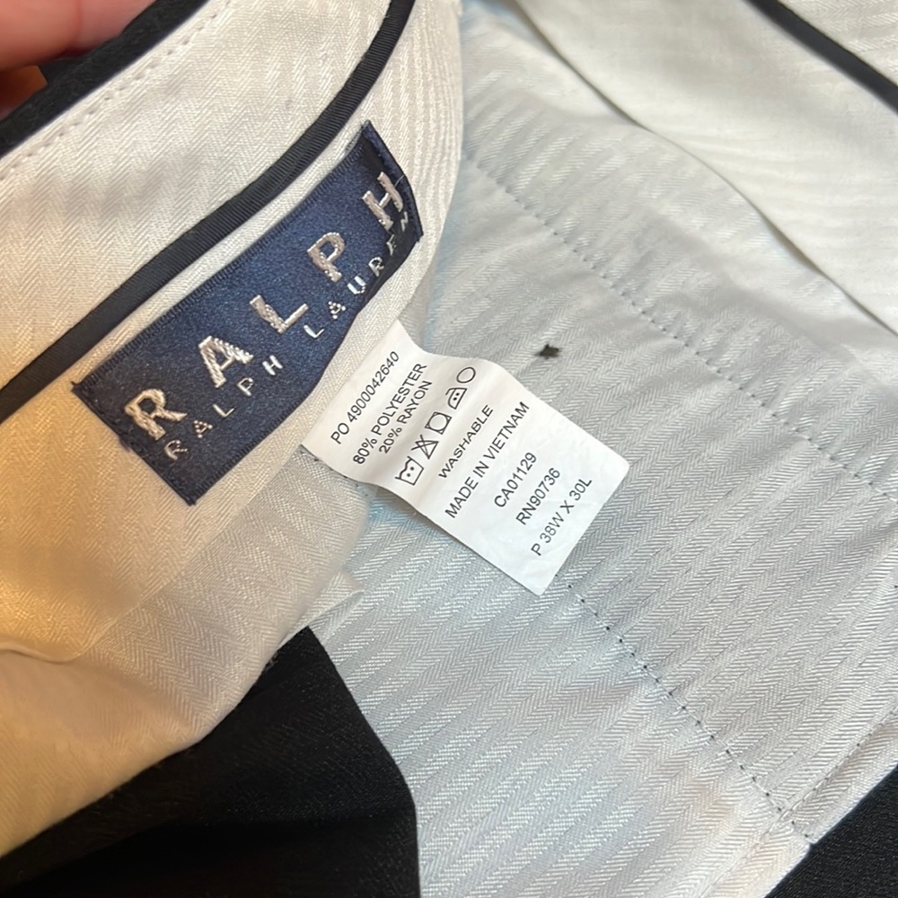 Ralph Lauren men’s dress slacks black 38x30